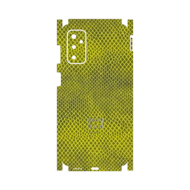 برچسب پوششی ماهوت مدل Yellow Snake Skin-FullSkin مناسب برای گوشی موبایل سامسونگ Galaxy M52 5G