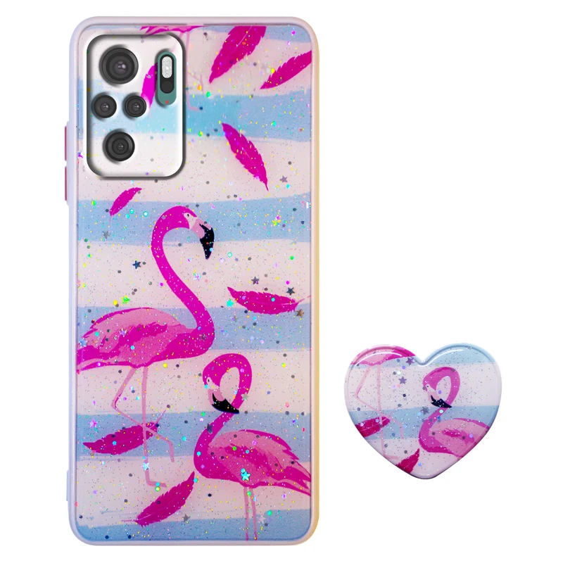  کاور مدل FELAMINGO مناسب برای گوشی موبایل شیائومی Redmi Note10/10S به همراه پایه نگهدارنده