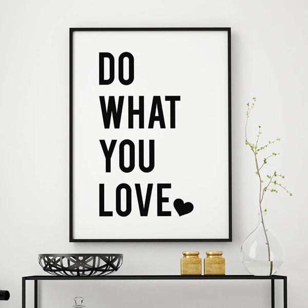 تابلو سالی وود طرح آنچه را که دوست داری انجام بده کد T200011