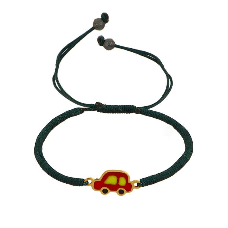 دستبند طلا 18 عیار دخترانه هور گالری مدل Akb345