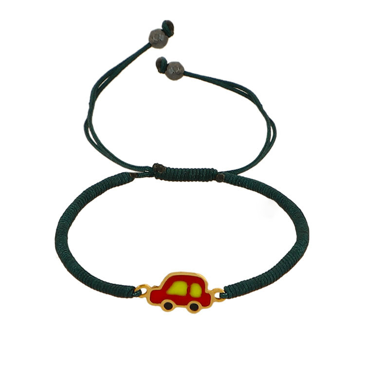 دستبند طلا 18 عیار دخترانه هور گالری مدل Akb345