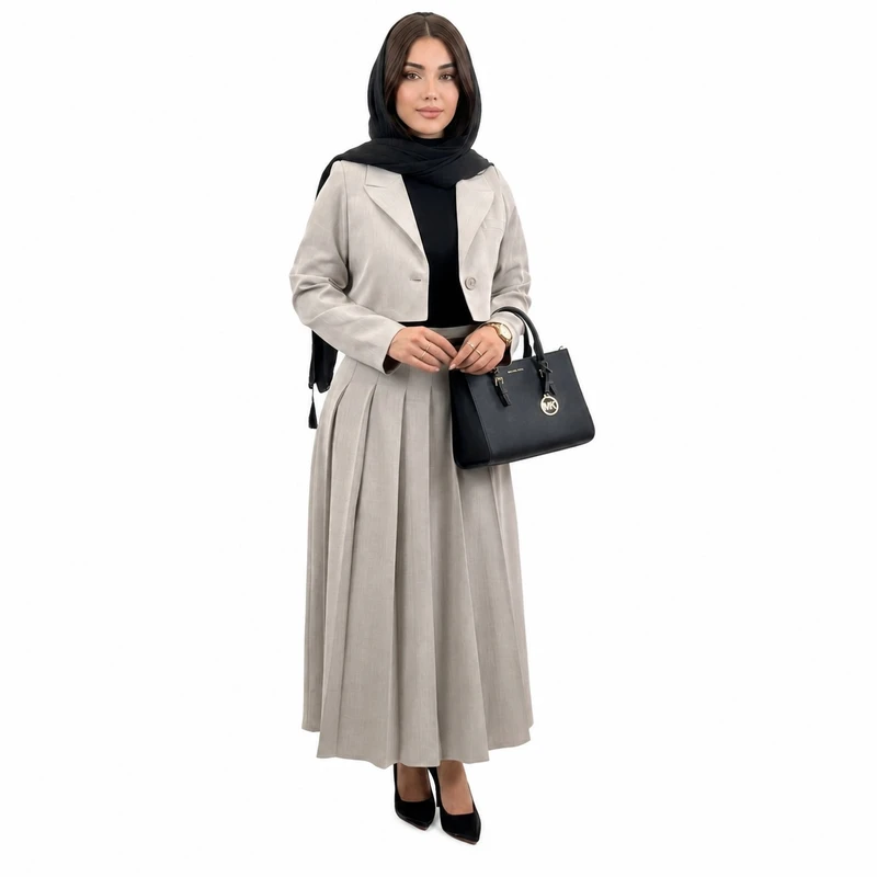 ست کت و دامن رسمی زنانه مدل ساده