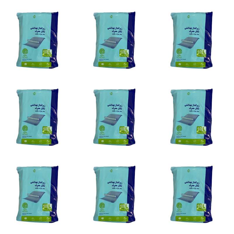 پد زیر انداز بهداشتی یکبار مصرف بیمار مدل DP9 مجموعه 9 عددی