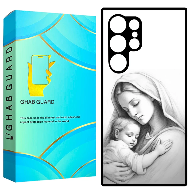 کاور قاب گارد طرح مادر و بچه مدل GCHPS23U مناسب برای گوشی موبایل سامسونگ Galaxy S23 Ultra 5G