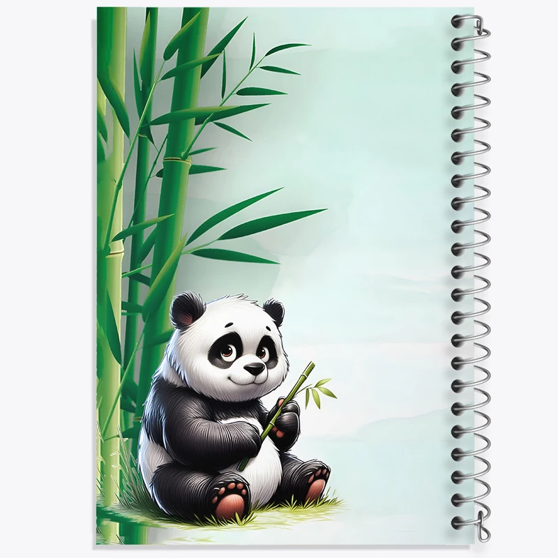 دفتر ژورنال نویسی 50 برگ خندالو مدل نقطه ای طرح پاندا کیوت کد N4605