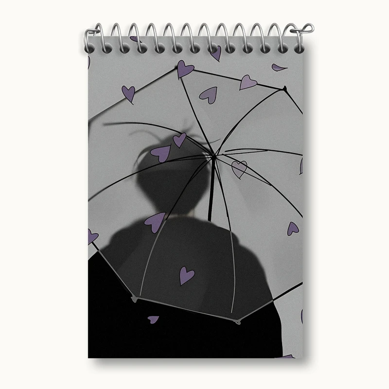 دفتر یادداشت 50 برگ خندالو طرح پسر و چتر کد N4303