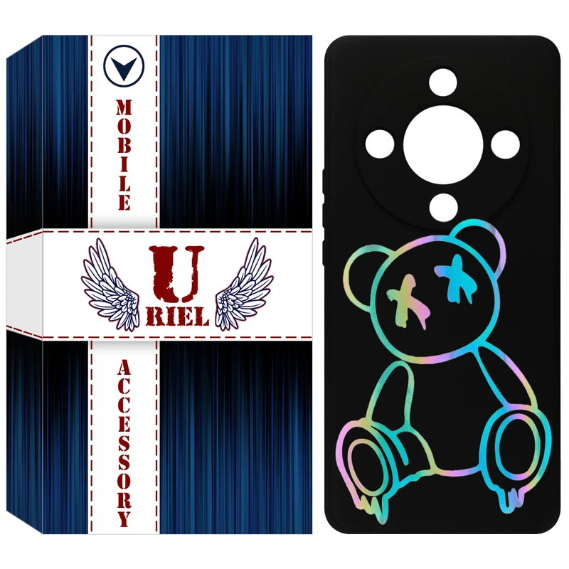 کاور یوریل مدل KSH کد 44 طرح خرس رنگی مناسب برای گوشی موبایل آنر X9b / X50 / Magic6 Lite / Magic 6 Lite