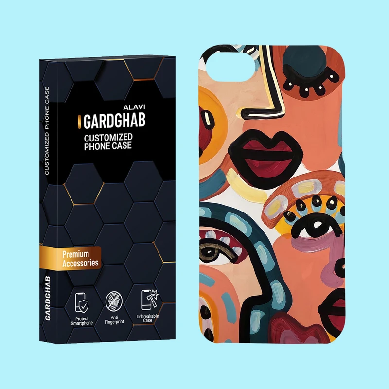 کاور گارد قاب علوی مدل هنری مناسب برای گوشی موبایل اپل iPhone 7 / iPhone 8 / iPhone SE 2020 / iPhone SE 2022