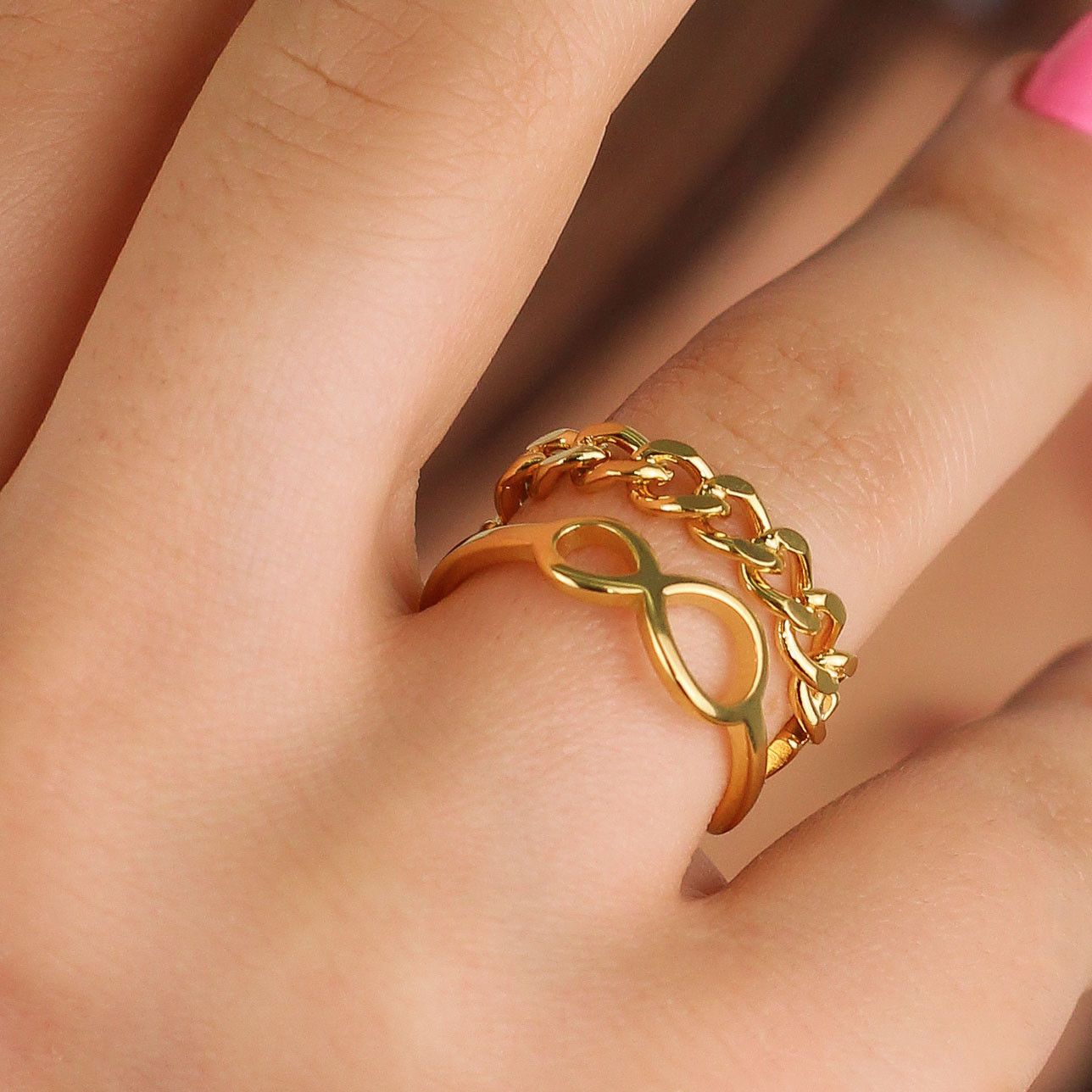 انگشتر زنانه مدل بینهایت کد L86