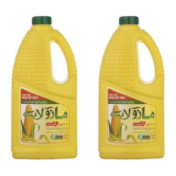 روغن ذرت مازولایت - 1800 میلی لیتر بسته 2 عددی