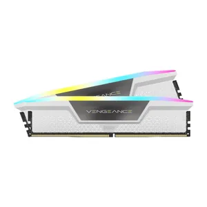 رم دسکتاپ DDR5 دو کاناله 5200 مگاهرتز CL40 کورسیر مدل VENGEANCE RGB WH ظرفیت 64 گیگابایت