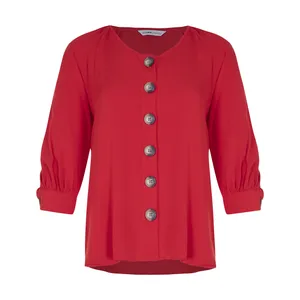 شومیز زنانه ال سی وایکیکی مدل 1S52483Z8-RED