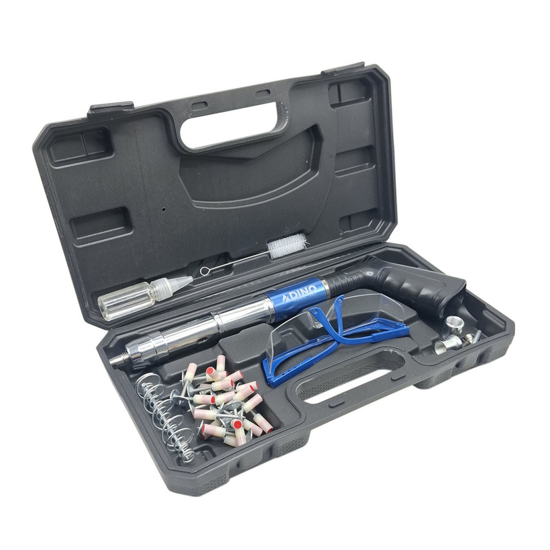 میخ کوب صنعتی دینو مدل Powerful tool سایز 20- 50 میلی متر به همراه 20 عدد میخ چاشنی مجموعه 30 عددی میخ کوب صنعتی دینو مدل Powerful tool سایز 20- 50 میلی متر به همراه 20 عدد میخ چاشنی مجموعه 30 عددی