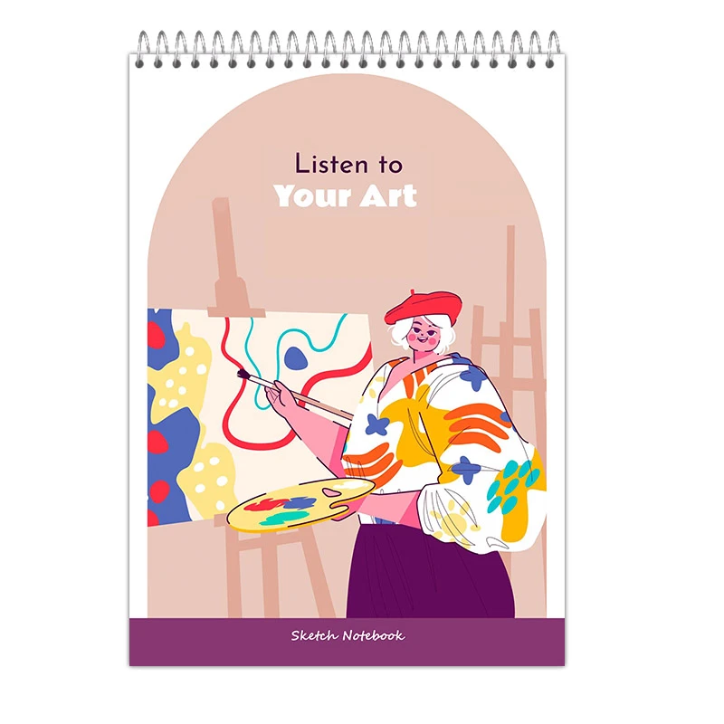 دفتر طراحی 50 برگ آی چاپ مدل صدای هنر کد 892