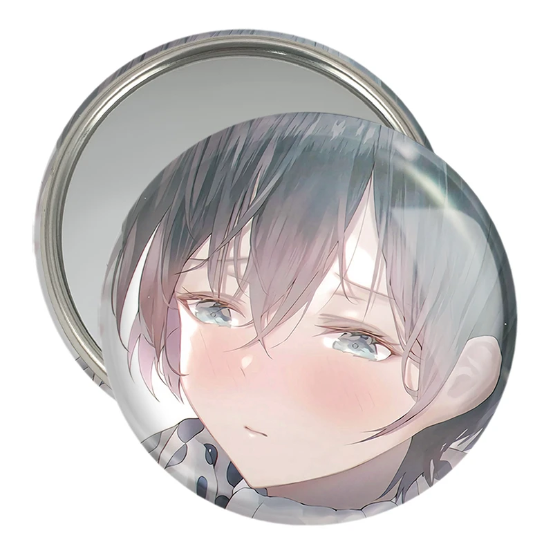 آینه جیبی خندالو مدل رکا انیمه کانوجواوکاری  کد 18197