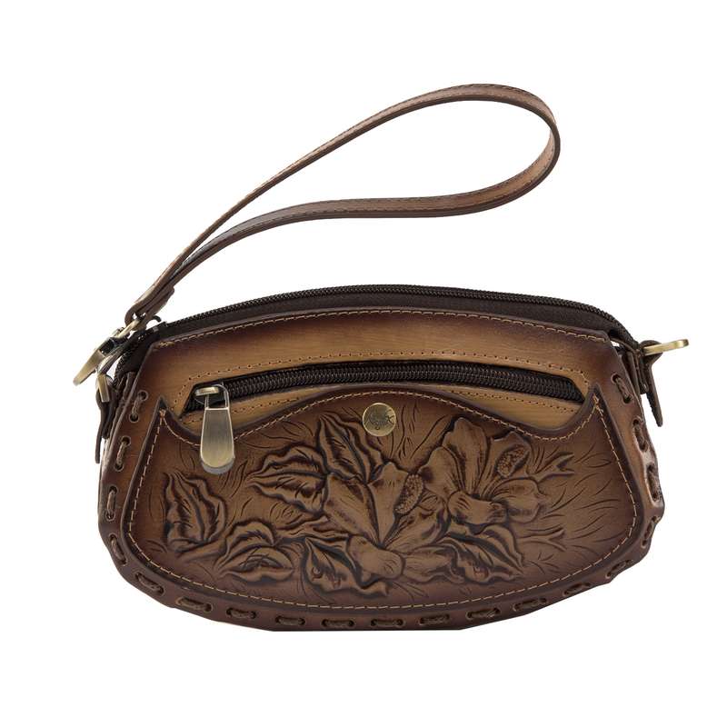 کیف لوازم آرایش زنانه چرم نگار مدل نیلوفر