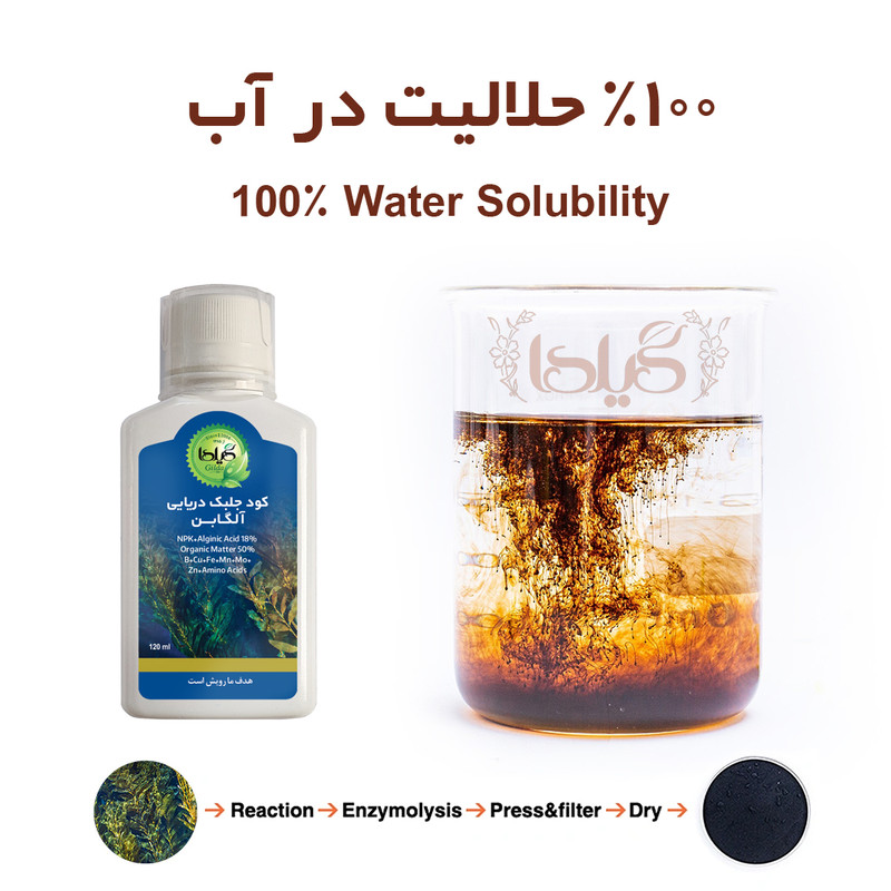 کود مایع جلبک دریایی گیلدا مدل Seaweed حجم 120 میلی لیتر کود مایع جلبک دریایی گیلدا مدل Seaweed حجم 120 میلی لیتر