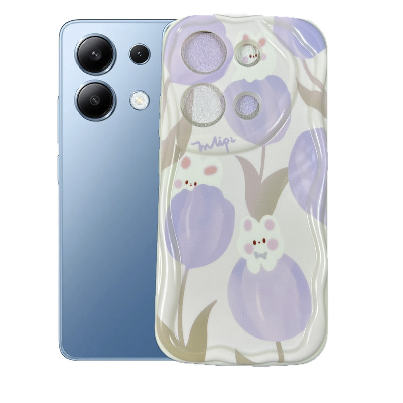 کاور طرح خرگوش و لاله مناسب برای گوشی موبایل شیائومی Redmi Note 13 4g