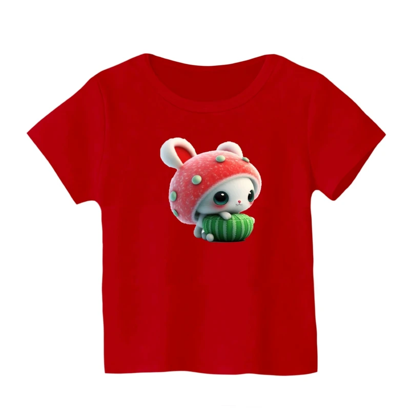 تی شرت آستین کوتاه بچگانه مدل خرگوش یلدایی کد 1