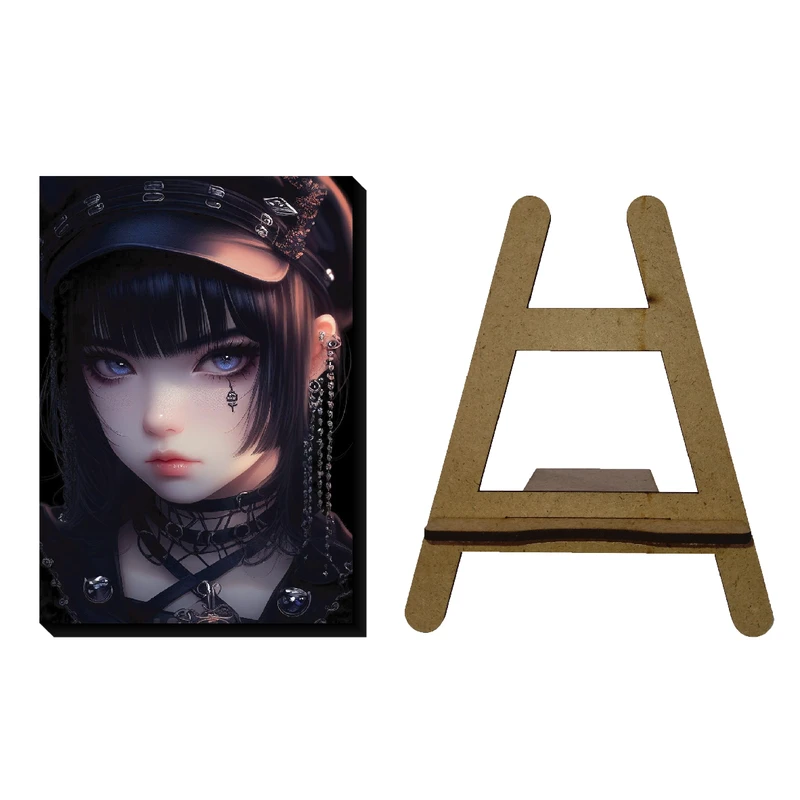 تابلو شاسی مدل دخترانه کد KLMX-G101 به همراه پایه نگهدارنده