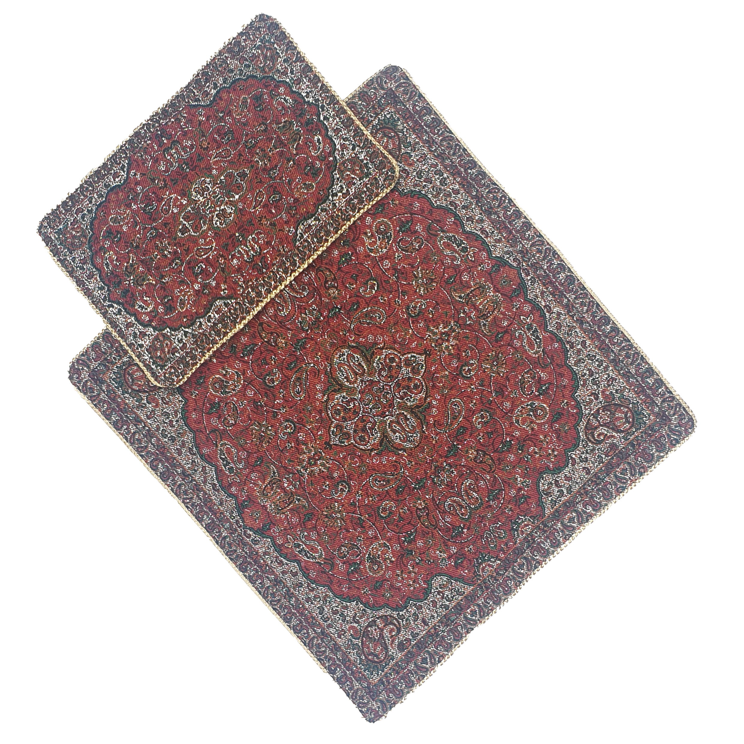 جانماز ترمه طرح شاه عباسی کد RED