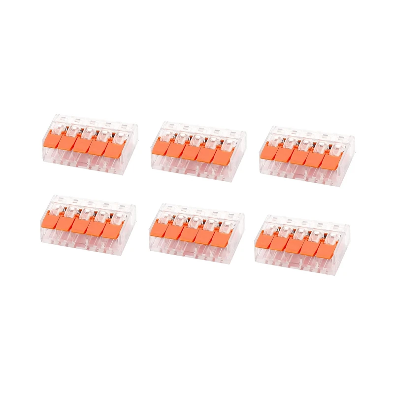 کانکتور فشاری پنج خانه فایندر مدل KK55 بسته 6 عددی