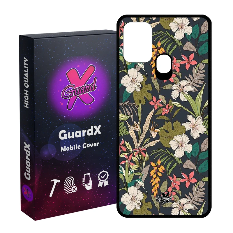 کاور گارد ایکس طرح گل مدل Glass10222 مناسب برای گوشی موبایل سامسونگ Galaxy M31 / M31 Prime / F41