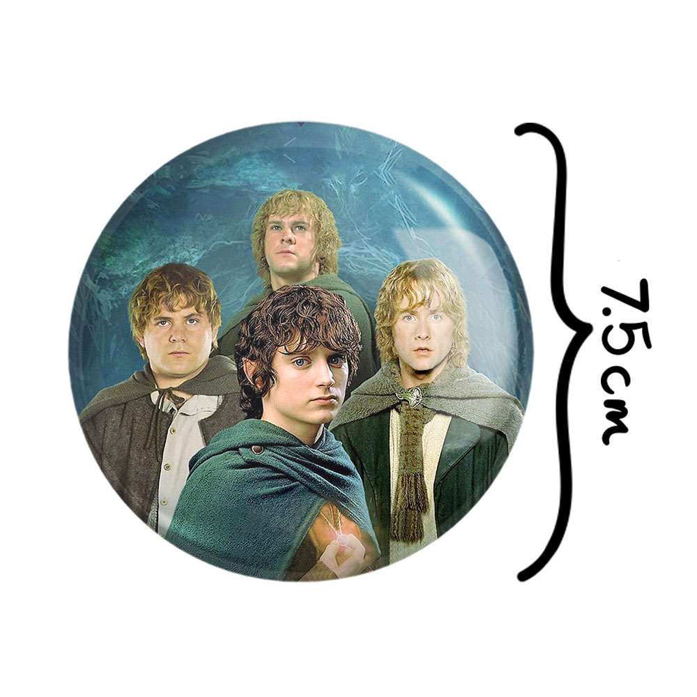 آینه جیبی خندالو طرح ارباب حلقه ها Lord of the Rings  کد 4759