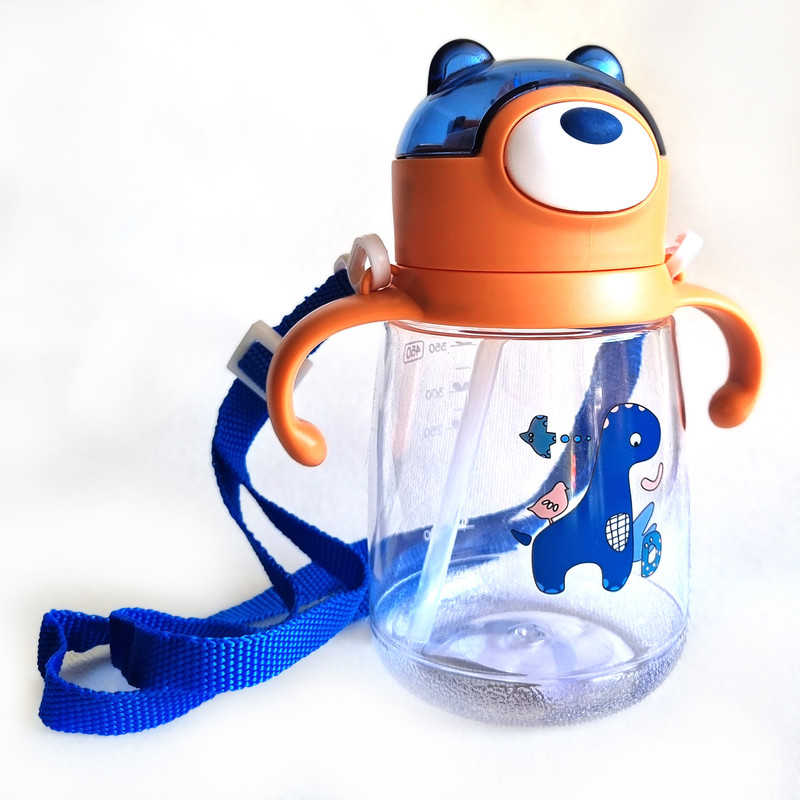 قمقمه کودک مدل خرسی دسته دار گنجایش 450 میلی لیتر