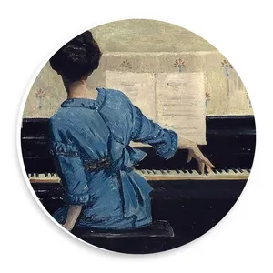  دیوارکوب طرح نقاشی بانوی پیانو نواز مدل wtb1071