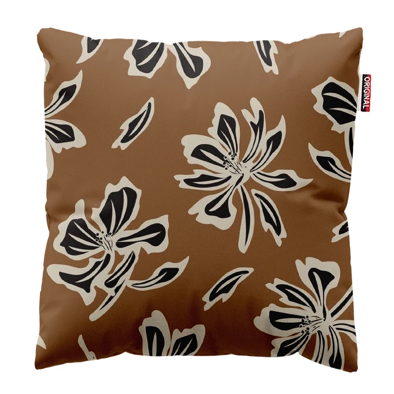 کوسن پاد آفرین مدل گل و برگ کد PK303384 سایز 30*30 سانتی متر