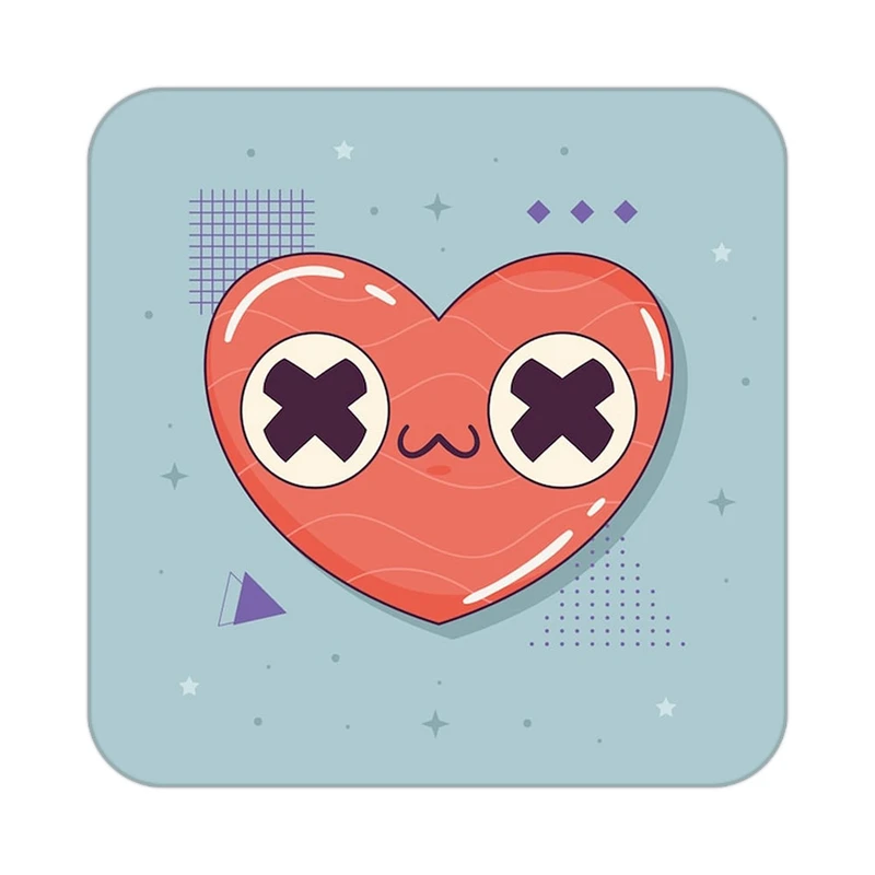 زیر لیوانی کاکتی طرح عاشقانه مدل mp39879