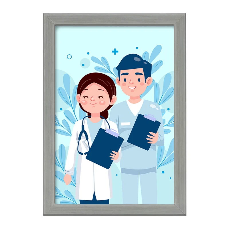 تابلو خندالو طرح پزشک و پرستار کد 31027
