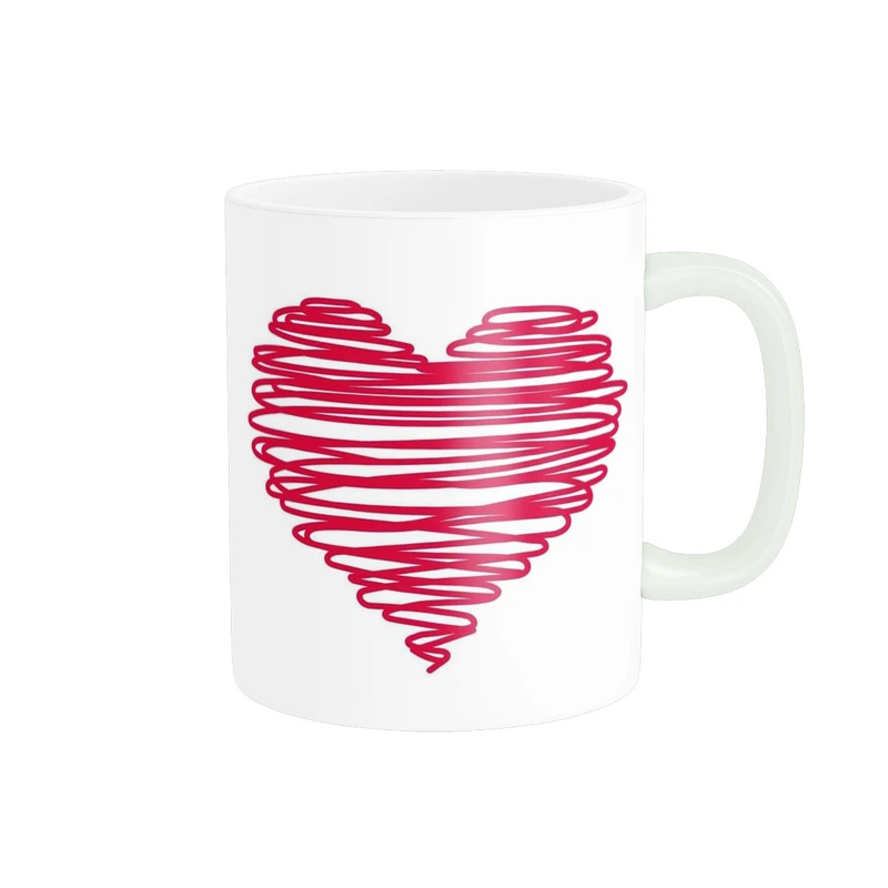 ماگ پاد آفرین مدل قلب فانتزی کد 1836