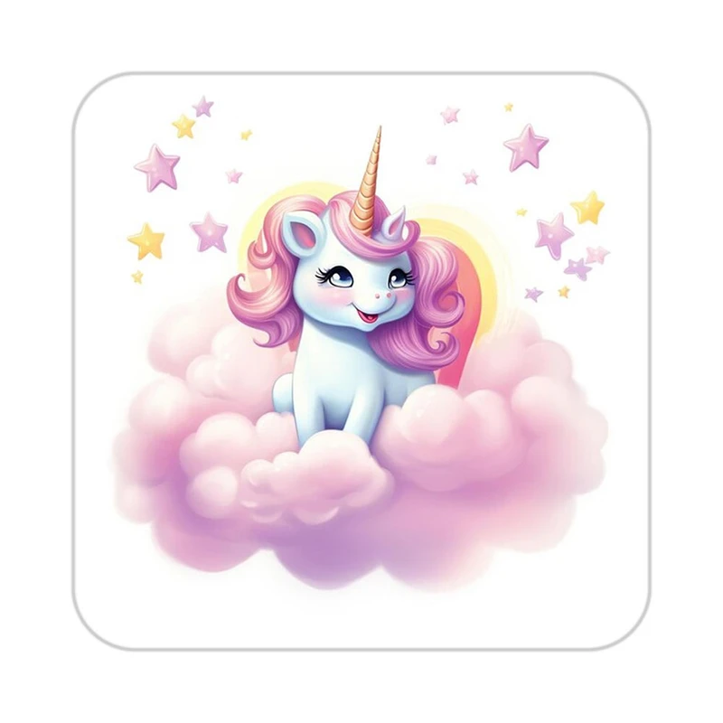 زیر لیوانی کاکتی طرح اسب تک شاخ و یونیکورن مدل mp31170