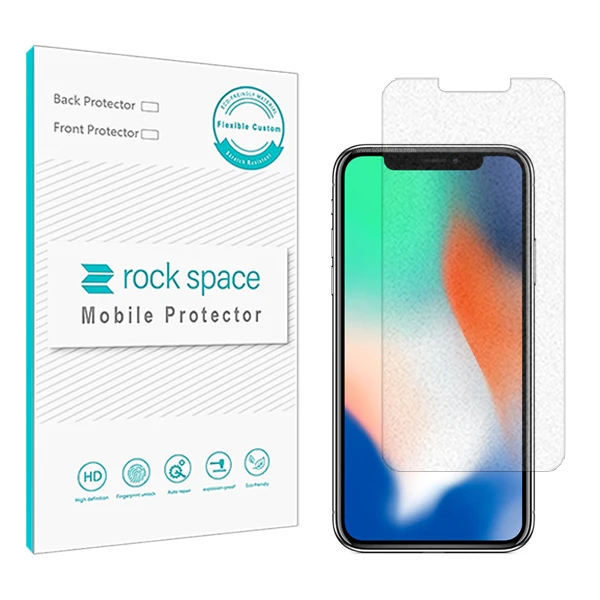 محافظ صفحه نمایش مات راک اسپیس کد MTT مناسب برای گوشی موبایل اپل iPhone X
