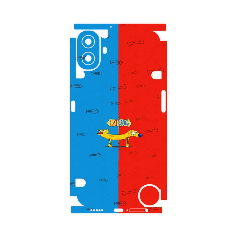 برچسب پوششی ماهوت مدل CatDog-FullSkin مناسب برای گوشی موبایل ناتینگ CMF Phone 1
