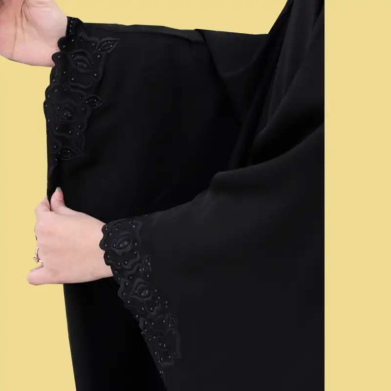 چادر عبایی مدل گل رزباجلو