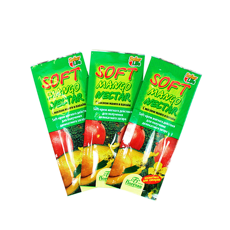 لوسیون برنزه کننده فلورسان مدل SOFT MANGO NECTAR حجم 15 میلی لیتر بسته 60 عددی