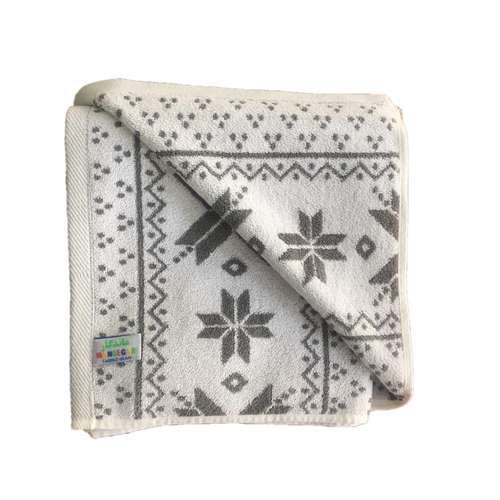حوله حمام ماندگار طرح گل سایز 165×95 سانتی متر