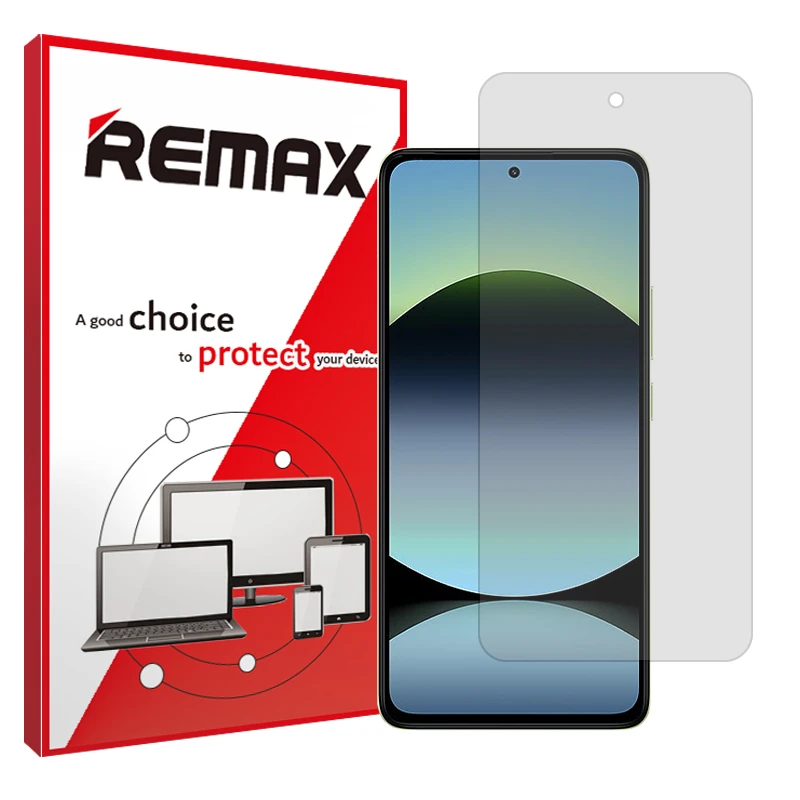 محافظ صفحه نمایش شفاف ریمکس مدل Resistant مناسب برای گوشی موبایل شیائومی Redmi Note 14 4G 