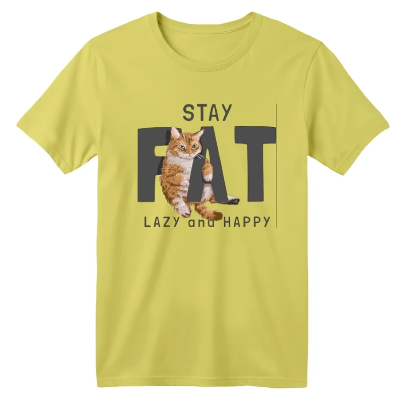 تی شرت آستین کوتاه بچگانه مدل گربه نوشته