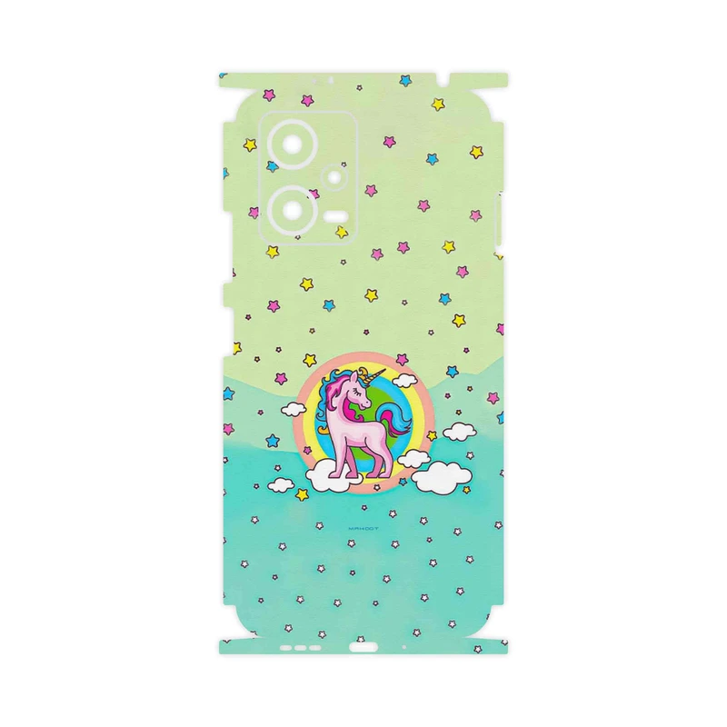 برچسب پوششی ماهوت مدل Rainbow unicorn adventure-FullSkin مناسب برای گوشی موبایل شیائومی Redmi Note 12 5G