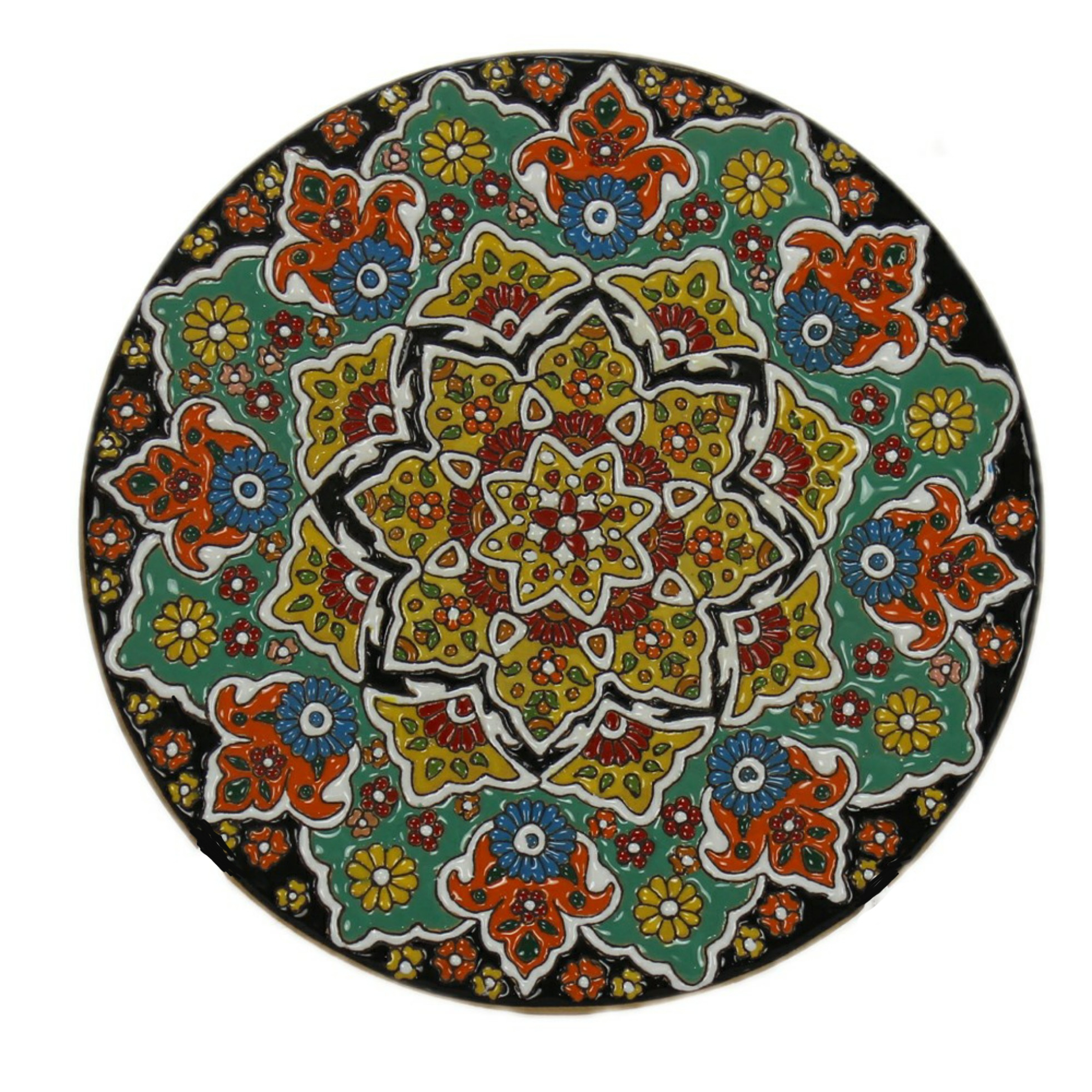 بشقاب میناکاری مدل آرتیمان کد 020