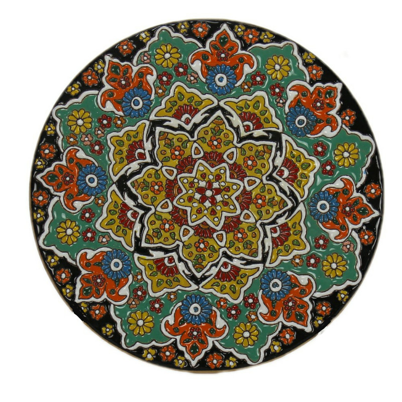 بشقاب میناکاری مدل آرتیمان کد 020