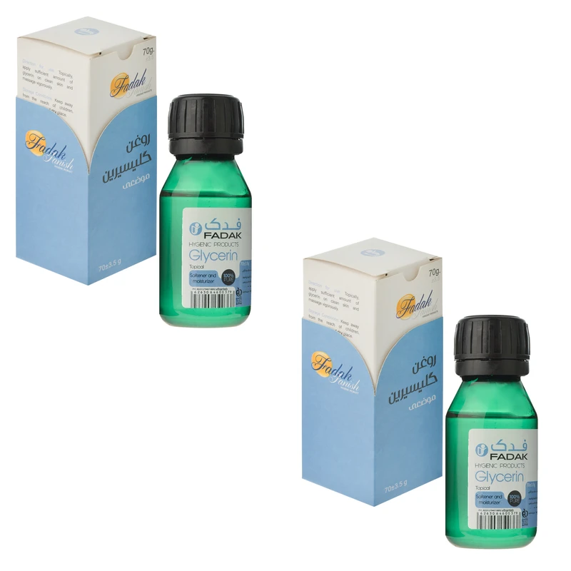 گلیسیرین فدک تانیش مدل GIY مناسب برای انواع پوست حجم 70 میلی لیتر بسته دو عددی