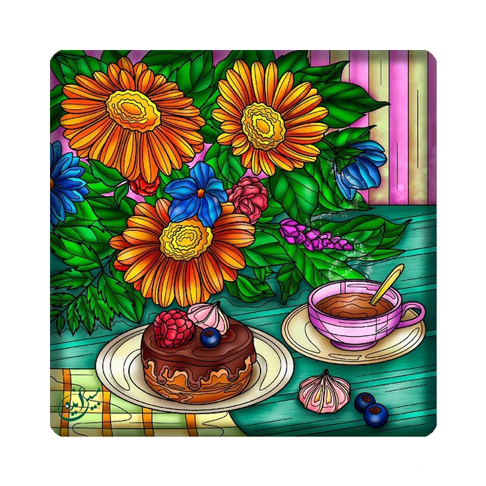 کاشی مبین ایده مدل گل kh10 کد 501