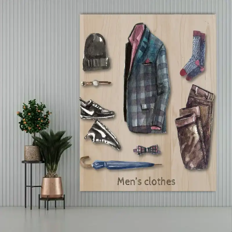 تابلو بوم طرح بوتیک مردانه مدل SDB2811