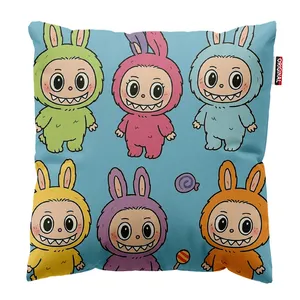 کوسن پاد آفرین طرح لبوبو کد 172 سایز 30*30 سانتی متر