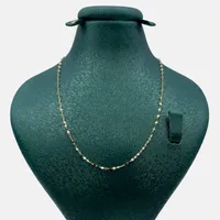 زنجیر طلا 18 عیار زنانه موندیا گلد مدل پولکی